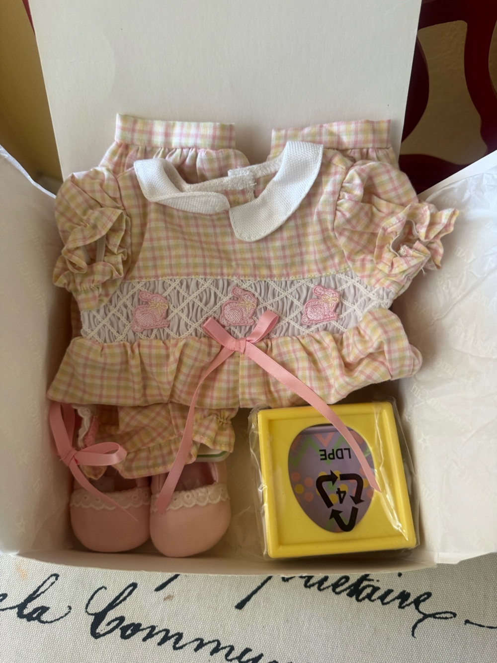 American Girl Bitty Baby Bows & Bunnies Set New in Box